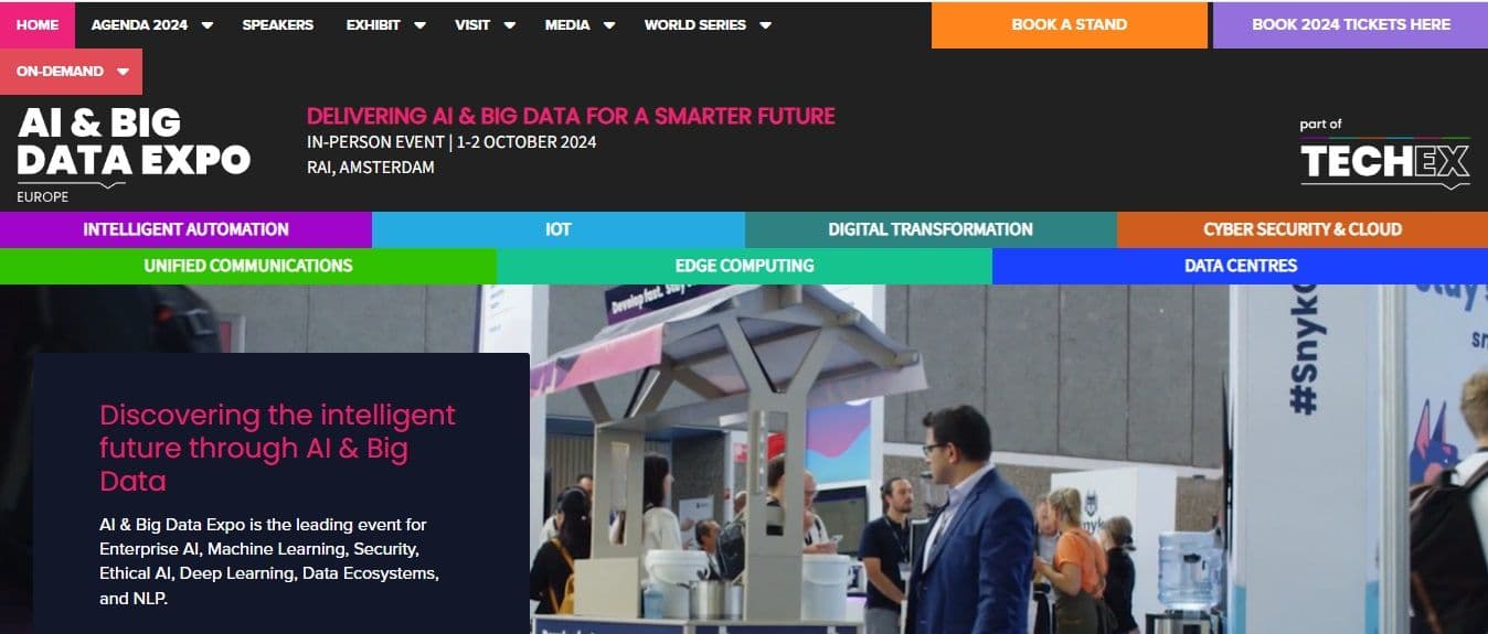 AI & BIG DATA EXPO – Amsterdam – Del 1 al 2 de octubre de 2024