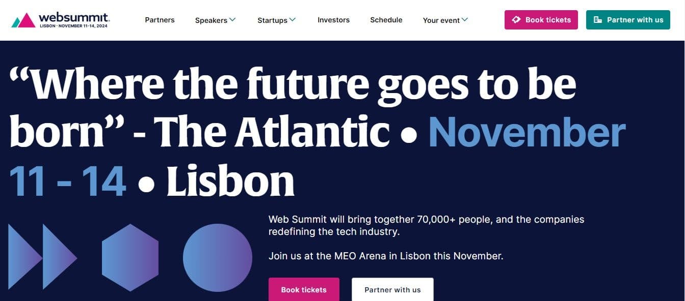 Web Summit – Lisboa – Del 11 al 14 de noviembre de 2024